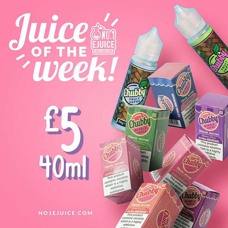 50% off Chubby Vapes 5 Juice of the week Pies & Custard MoMo Lush Jui   No1 Ejuice