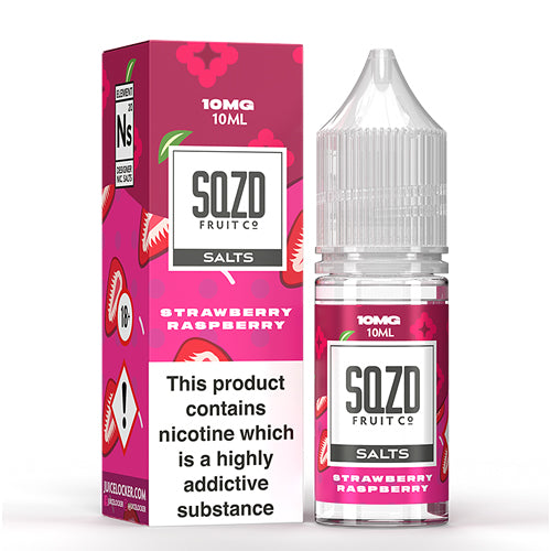 SQZD Salt E-Liquid Strawberry Raspberry 10ml
