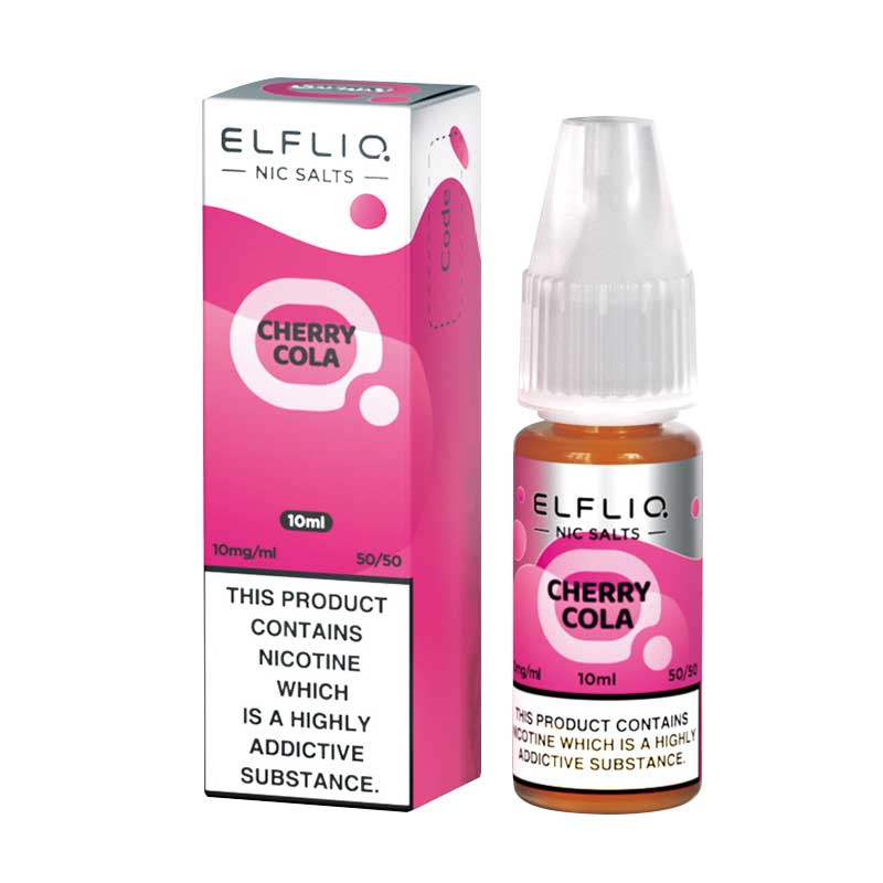 coke vape juice ELFLIQ Cherry Cola Nic Salt E-Liquid
