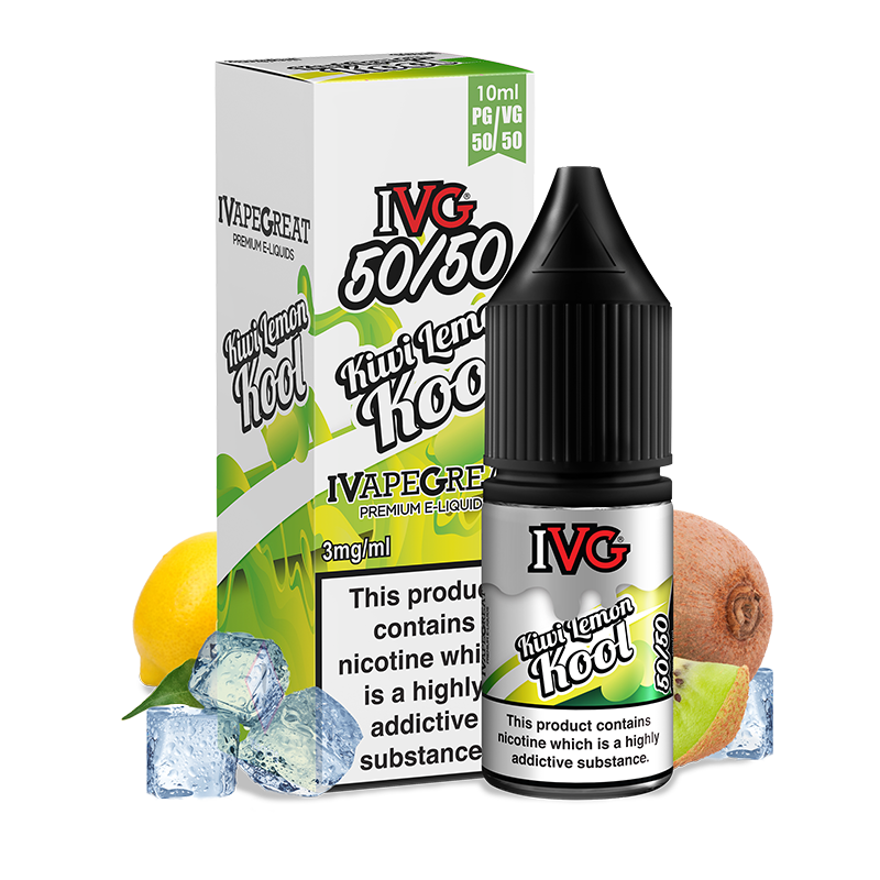 Kiwi Lemon Kool E-Liquid by IVG 50/50 - 10ml