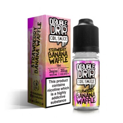 Strawberry & Banana Waffle E-Liquid by Double Drip - 3MG 6MG  No1 Ejuice