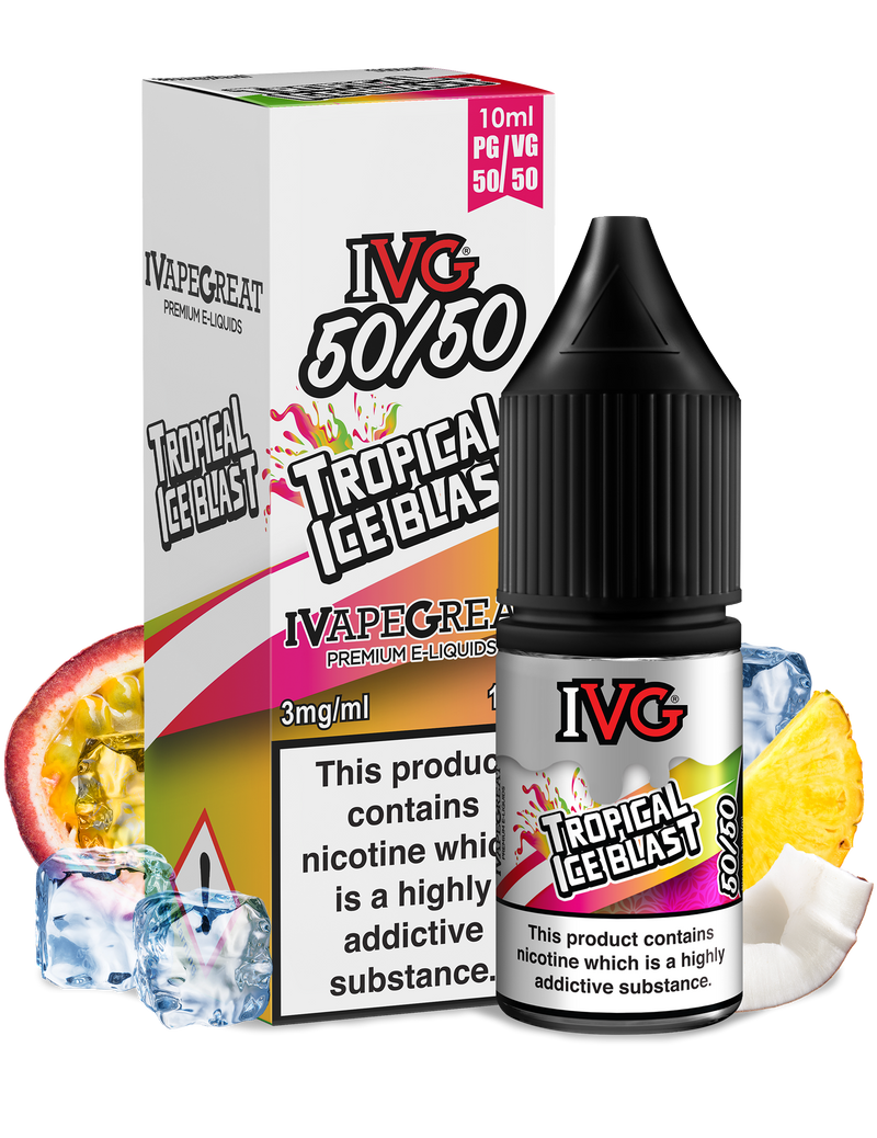 Tropical Ice Blast E-Liquid by IVG 50/50 - 10ml