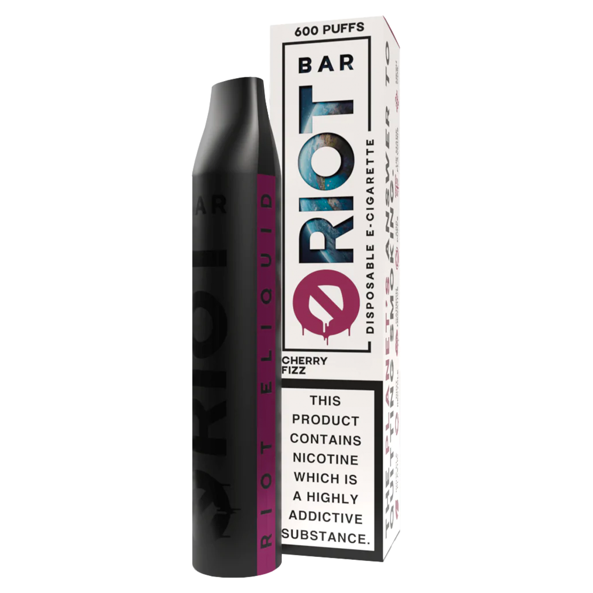 Cherry Fizz Riot Bar Disposable Vape No1 EJuice No1 Ejuice