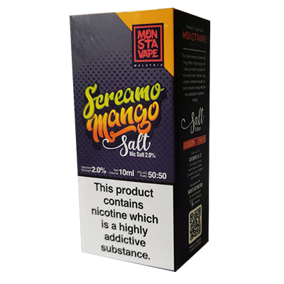 Screamo Mango E-Liquid by Monsta Vape Salts 10ml