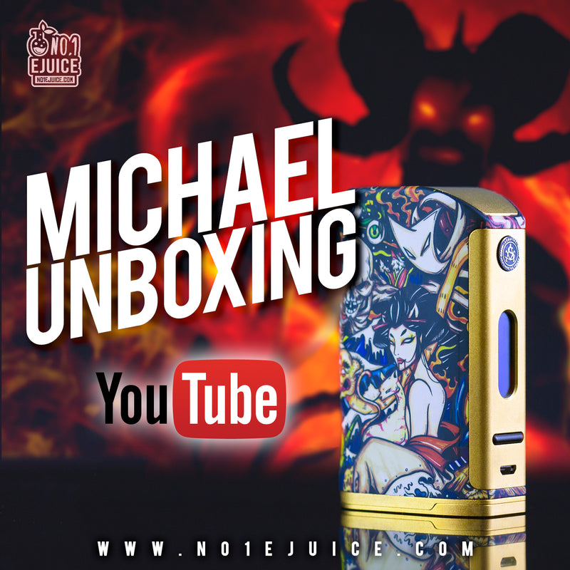 Lucifer Mod | Michael Box Mod | Lost Art White Grape | Flat Wire | Flawless 120ml Value Pack