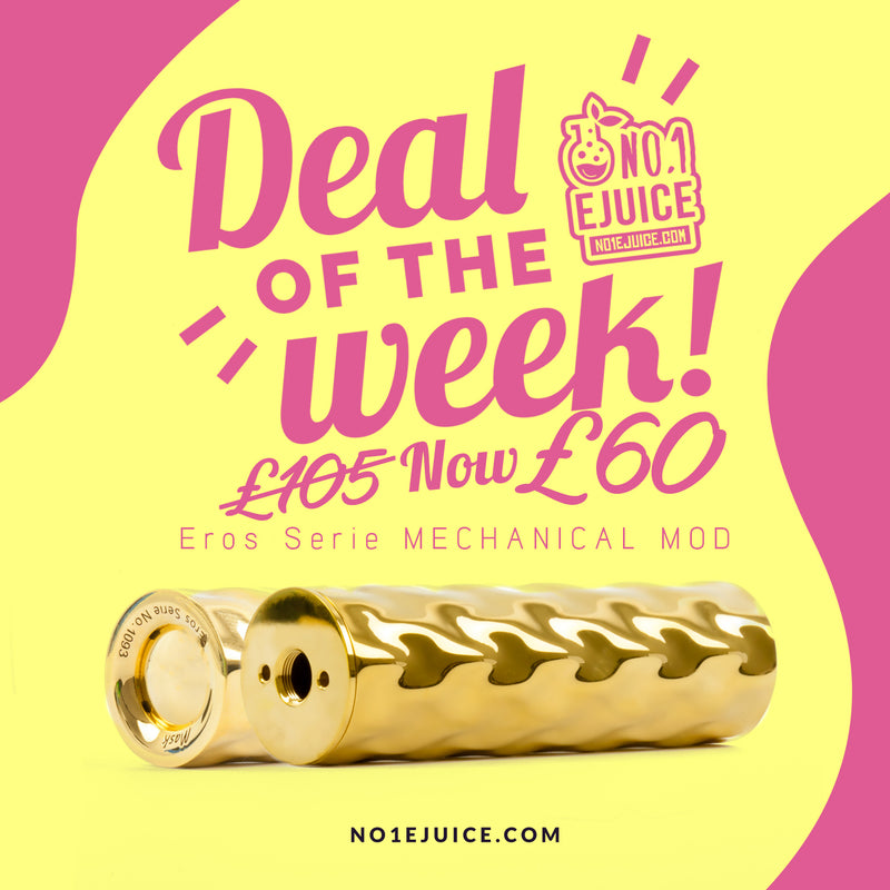 Deal of the Week - Eros Serie Mech Mod £60 | New Jammy Dodger | Wick Liquor New Arrival | Added New Value Pack Deals | Nudge RDA Unboxing