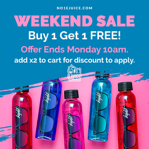 £14.95 Buy 1 Get 1 FREE - Bright Juice 100ml - Offer Ends Monday 10am - MoMo Soda-Lish - Mr Wicks - Double Drip - Yankee Juice Co - Purple Panther