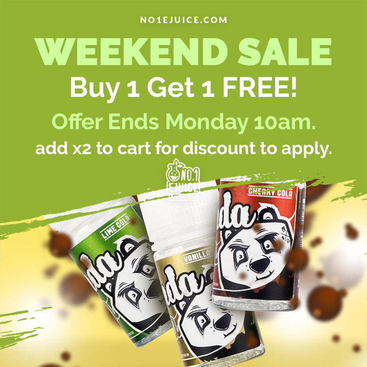 £6.95 - Buy 1 Get 1 FREE Panda Lemonade Sale Ends Monday 10am - New Arrival Fruit Monster 100ml - MoMo Chubby 50ml - Nasty Salt 10ml 20mg