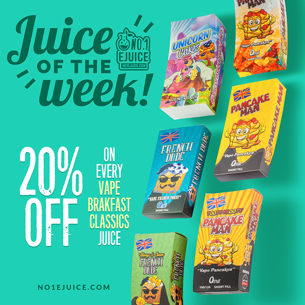 Juice of the Week - 20% Off Vape Breakfast Classics | Snap Liquids 3x30ml £10 I The Fog Clown |Flawless Lemon Ice| Youtube - 5 beginner vape mistakes