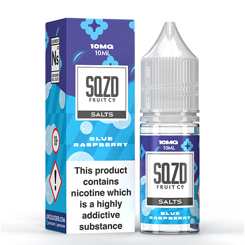 SQZD Salt E-Liquid Blue Raspberry 10ml
