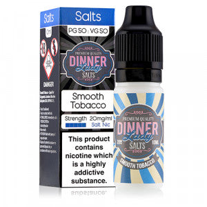 Dinner Lady Smooth Tobacco Nic Salt Eliquid - 20mg