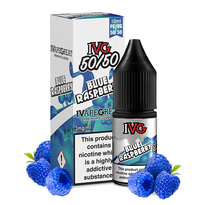 Blue Raspberry E-Liquid by IVG 50/50 - 10ml