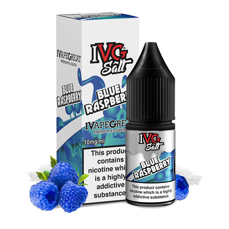 Blue Raspberry Nic Salt E-Liquid by IVG Salt - 10ml