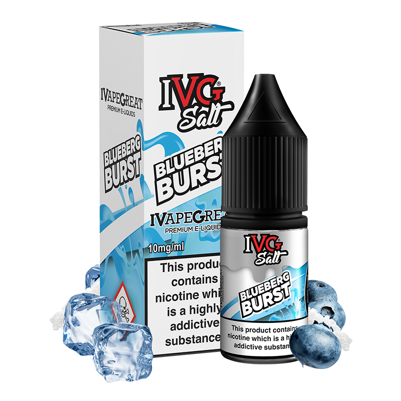 Blueberg Burst E-Liquid by IVG Salt - 10ml