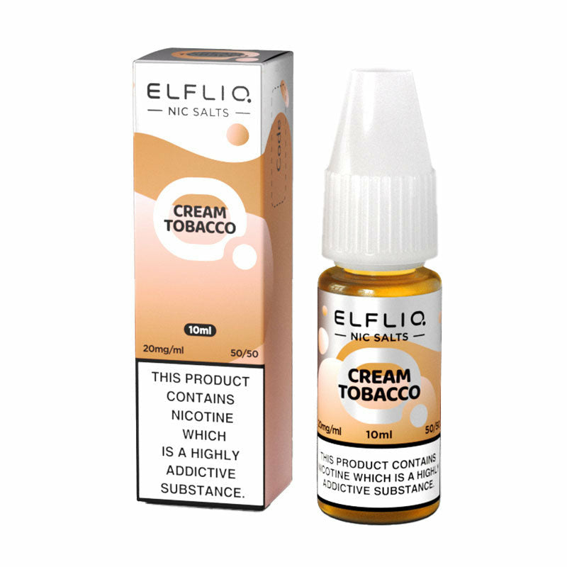 ELFLIQ Cream Tobacco Nic Salt E-Liquid