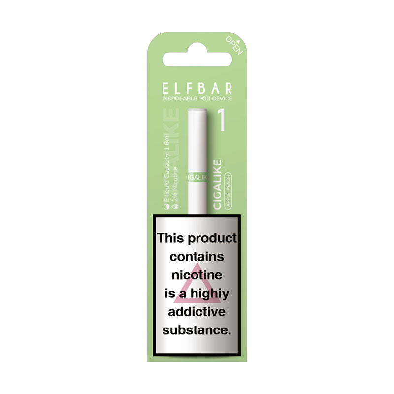 Apple Peach Elf Bar Cigalike | Disposable Vape | No1 EJuice  No1 Ejuice
