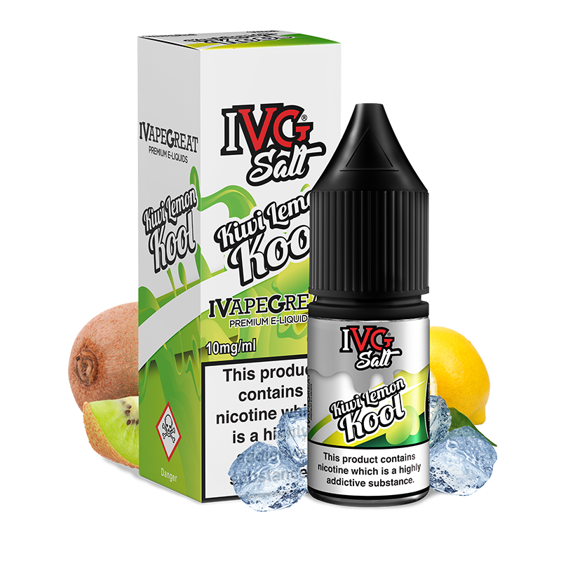Kiwi Lemon Kool E-Liquid by IVG Salt - 10ml
