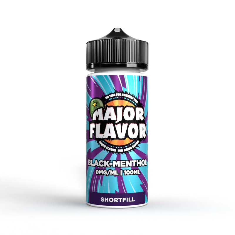 Black Menthol by Major Flavor E-Liquid - 100ml 0mg