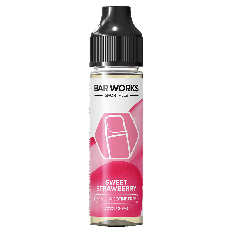 Bar Works Sweet Strawberry 50ml Shortfill E-Liquid
