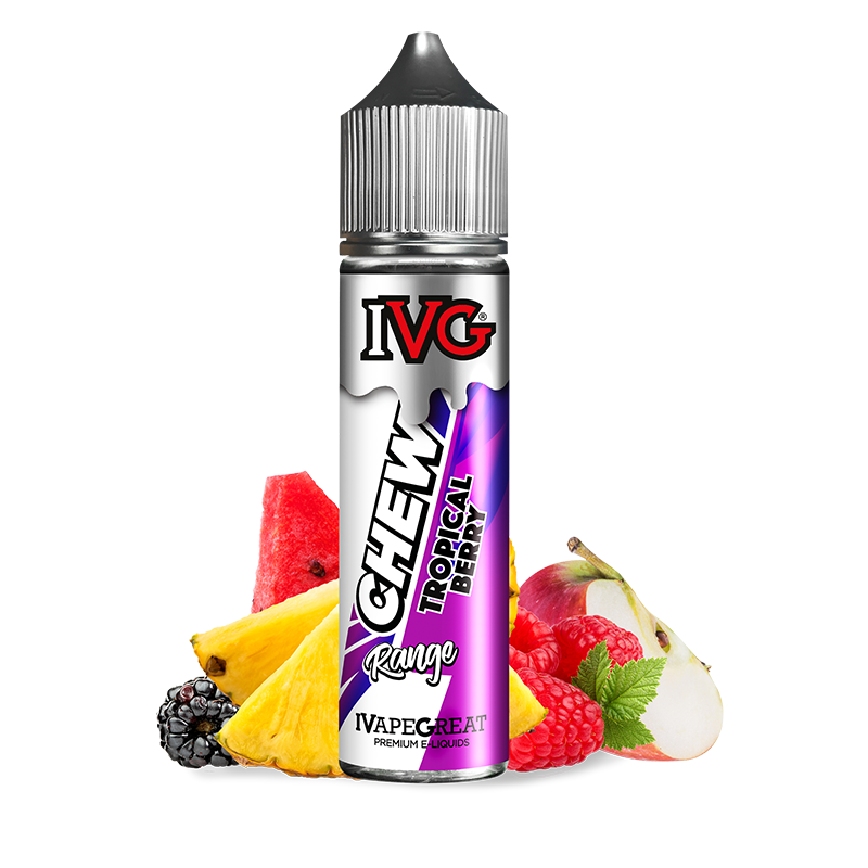 Tropical Berry E-Liquid par IVG Chew Gum 50ml