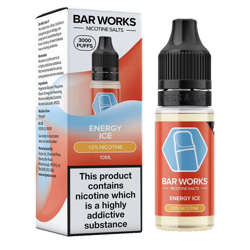 Energy Ice Nic Salt by Bar Works - 10ml 10mg