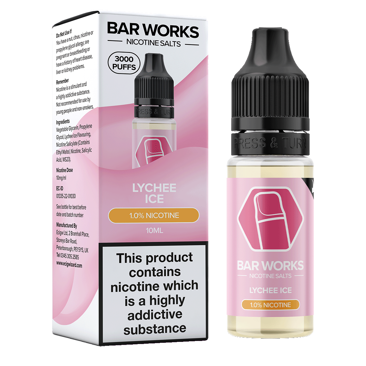 Bar Works | Lychee Ice Nic Salt | E-Liquid | No1 Ejuice Bar Works | Lychee Ice Nic Salt | E-Liquid | No1 Ejuice