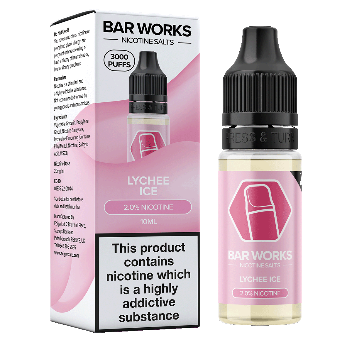 Bar Works | Lychee Ice Nic Salt | E-Liquid | No1 Ejuice