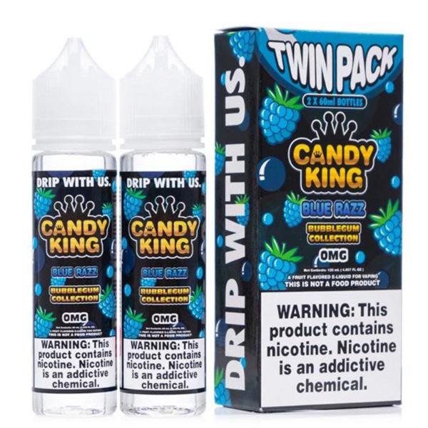 Blue Razz Twin Pack - Bubblegum Collection By Candy King - 2x50ml 0mg
