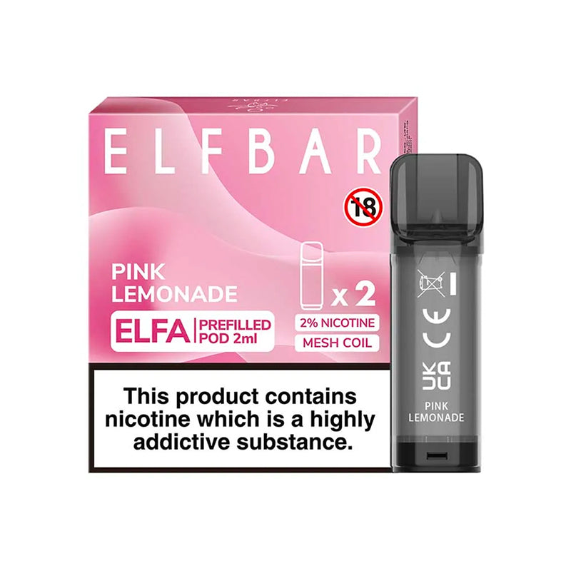 Pink Lemonade Elf Bar Elfa Pods (Pack of 2)