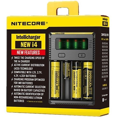 Nitecore 智能充电器 I4 - 18650 电池充电器
