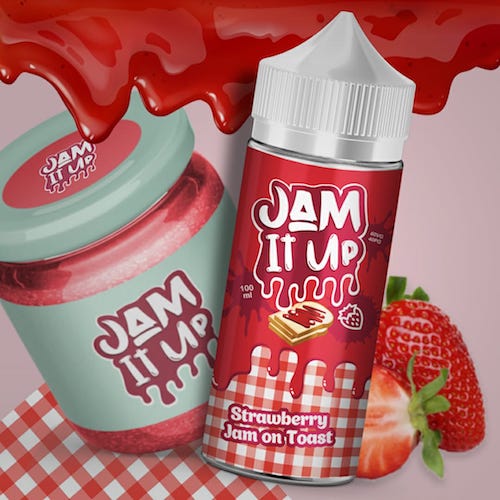 Strawberry Jam on Toast by Jam It Up - 100ml 0mg