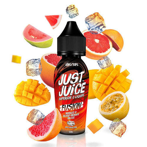 Fusion Mango & Blood Orange On Ice by Just Juice - 50ml 0mg