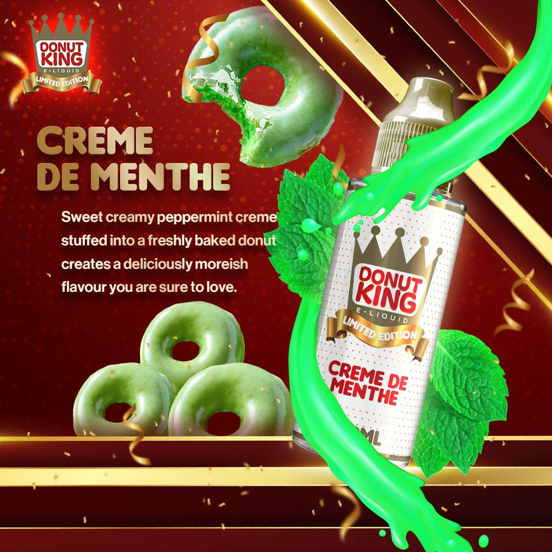 Crème De Menthe E-Liquid by Donut King Limited Edition- 100ml 0mg