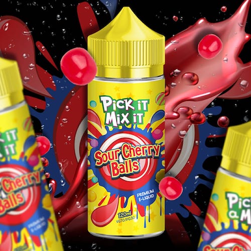 Sour Cherry Balls by Pick It Mix It - 100ml 0mg