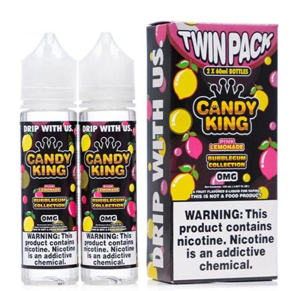 Rosa Limonade Twin Pack - Bubblegum Kollektion von Candy King - 2x50ml 0mg