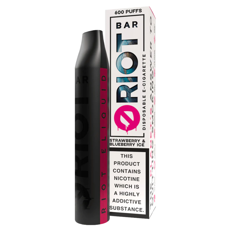 Strawberry Blueberry Ice Riot Bar Disposable Vape