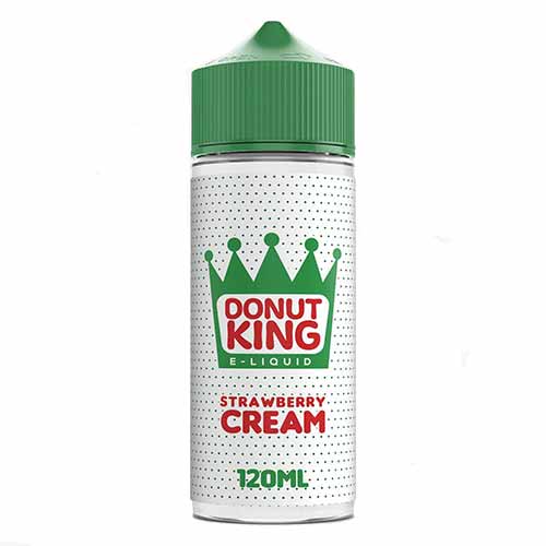 Strawberries & Cream E-Liquid by Donut King - 100ml 0mg
