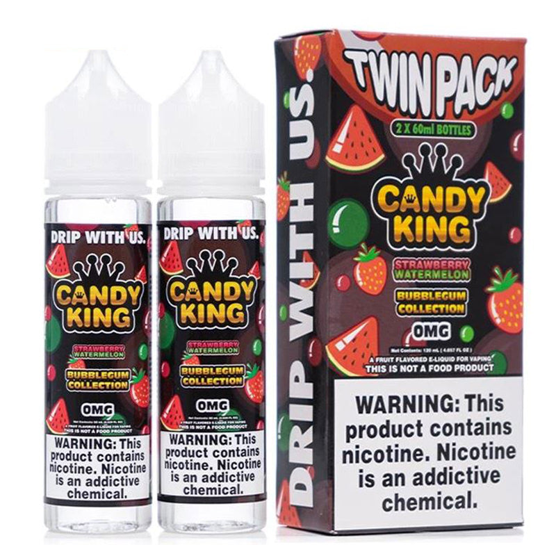 Strawberry Watermelon Twin Pack - Bubblegum Collection By Candy King - 2x50ml 0mg