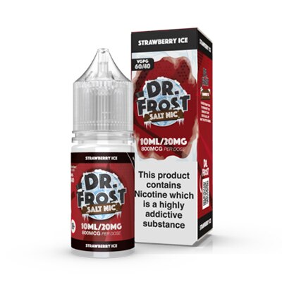 Strawberry Ice Nic Salt by Dr Frost - 10ml 20mg