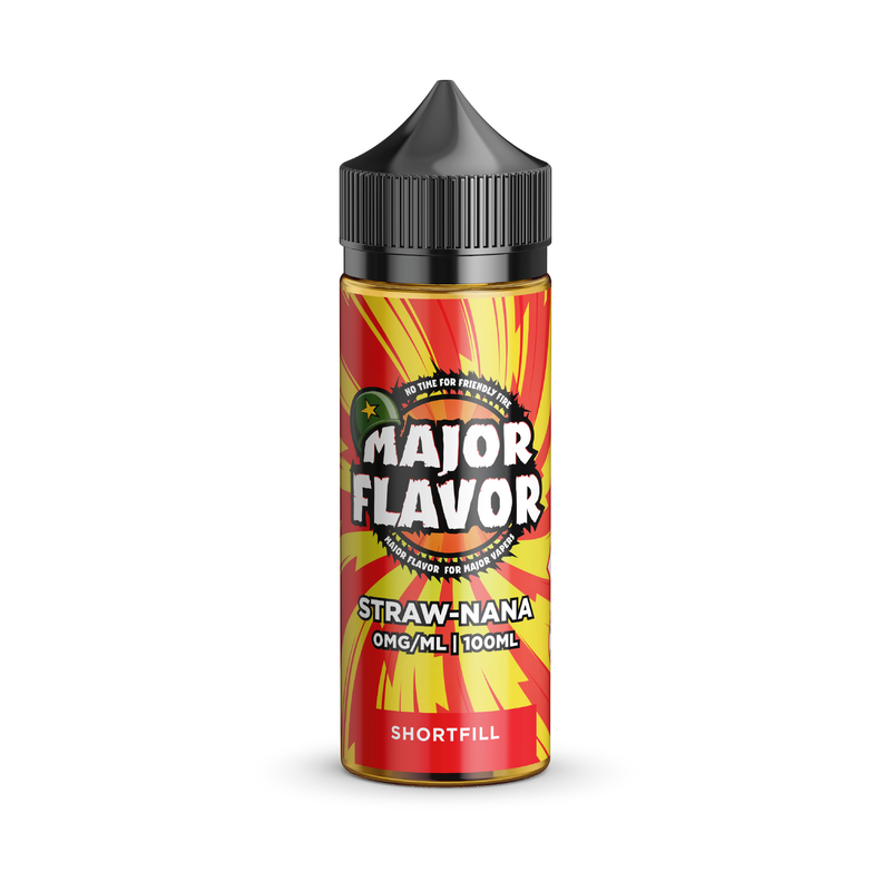 Straw-Nana por Major Flavor E-Liquid 100ml