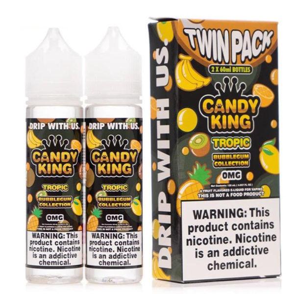 Tropic Twin Pack - Collection Bubblegum par Candy King - 2x50ml 0mg