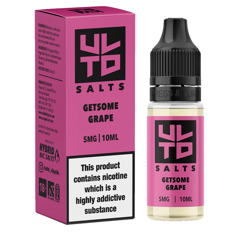 Getsome Grape ULTD Nic Salt E-Liquid - 10ml