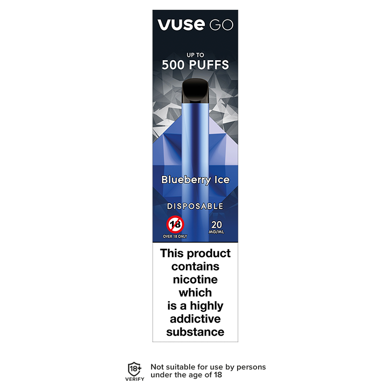 Blueberry Ice Vuse Go Disposable Vape | Disposables | No1 EJuice No1 Ejuice Blueberry Ice Vuse Go Disposable Vape | Disposables | No1 EJuice No1 Ejuice