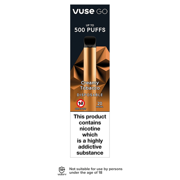 Creamy Tobacco Vuse Go Disposable Vape | Disposables | No1 EJuice No1 Ejuice Creamy Tobacco Vuse Go Disposable Vape | Disposables | No1 EJuice No1 Ejuice
