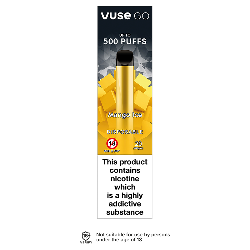 Mango Ice Vuse Go Disposable Vape | Disposables | No1 EJuice No1 Ejuice Mango Ice Vuse Go Disposable Vape | Disposables | No1 EJuice No1 Ejuice